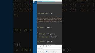 C Program to print the leap year or not leap year 🏵️🏵️💯 coding code programming cprogramming [upl. by Neelsaj]