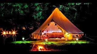 GOING GLAMPING amp WAKEBOARDING THE BEST CAMPING TENT EVER [upl. by Adnerol]