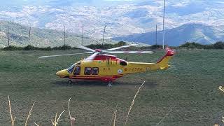 Cade da un ponteggio uomo trasferito in eliambulanza in ospedale [upl. by Hatokad]