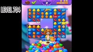 CANDY CRUSH FRIENDS SAGA LEVEL 704 – NO BOOSTERS  GAMES  2019 [upl. by Rehctaht]