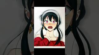 Yor forger drawing  spyxfamily anime art tiktok lainahsart shorts [upl. by Marris11]