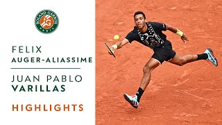 Félix AugerAliassime vs Juan Pablo Varillas  Round 1 Highlights I RolandGarros 2022 [upl. by Anytsyrk732]