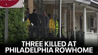 Philadelphia has a problem 3 killed 1 injured in rowhome shooting [upl. by Golden438]