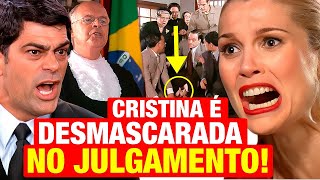 ALMA GÊMEA Cristina é DESMASCARADA EM JULGAMENTO por TESTEMUNHA SECRETA Resumo capítulo hoje [upl. by Anerom]