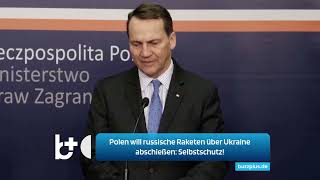 Polen wird russische Raketen über der Ukraine abschießen Wir verteidigen uns [upl. by Zarger]