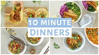 EASY 10 Minute Dinner Recipes  Healthy Dinner Ideas [upl. by Rawden]