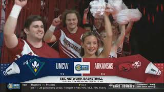 Arkansas vs UNCWilmington 12302023 [upl. by Silyhp]