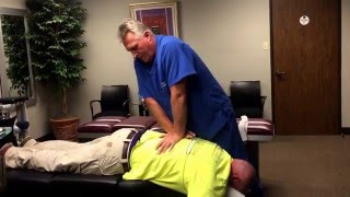 How To Fix A Crick In The Upper Back By Your Houston Chiropractor Dr Johnson [upl. by Lednor]