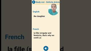 definitearticle 💪 frenchlearning 🇫🇷 english speakers 💂 withoutteacher 🤓 frenchminute [upl. by Rahman964]