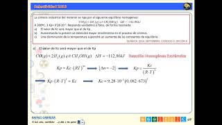 014QUÍMICA 2016 SEPTIEMBRE EJERCICIO 3 OPCIÓN A [upl. by Myke]