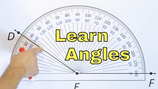 Learn Acute Obtuse amp Right Angles and Measure Angles with a Protractor  597 [upl. by Olshausen]