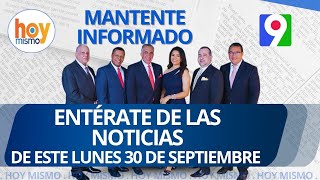 Titulares de prensa dominicana lunes 30 de septiembre 2024  Hoy Mismo [upl. by Aneda804]