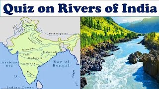 The River System of India Drainage systemClass 9quiz GeographycompetitiveexamsgangaIndus [upl. by Anailuj]