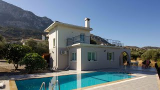 North Cyprus PropertiesNordzypernСеверный Кипр  3 bedroom villa  private pool  sea views [upl. by Maddock]