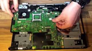 Dell Inspiron 1525 1526 disassembly disassemble clean fan CPU replace Lüfter reinigen demontieren [upl. by Ahsieit]