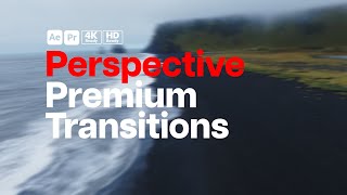 Premium Transitions Perspective After Effects Template  Premiere Pro MOGRTs [upl. by Aridan]