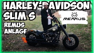 HarleyDavidson SOFTAIL SLIM S  REMUS ANLAGE [upl. by Neb]