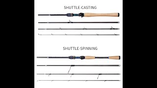 Kyorim Shuttle Travel Lure Rod TORAYCA Carbon FUJI SIC Ring K Guide FUJISK Reel Seat 4Sections [upl. by Masera]