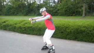 remmen zonder remblokje op inline skateswmv [upl. by Blim]