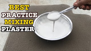 Mixing Technique of Plaster of Paris for Making crafts  Longer Working time [upl. by Potash]