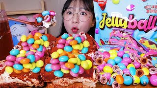 트레이더스 신상 간식✨ 위니비니 젤리볼 캔디초콜렛젤리를 한번에 디저트 먹방 Dessert Mukbang [upl. by Soalokin]