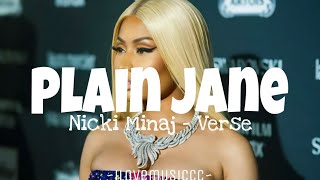 Nicki Minaj  Plain Jane Remix Verse  Lyrics [upl. by Ahseneuq330]