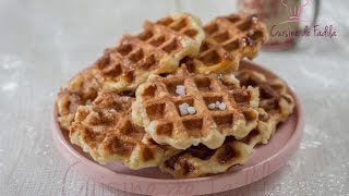 Gaufre de liège طريقة عمل الوافل [upl. by Suiradel]