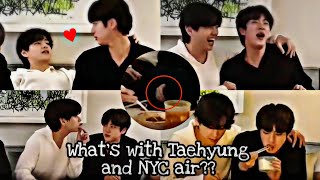 Taejin  JinV Whats with Taehyung and NYC air 🤔 [upl. by Malinda34]