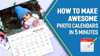 📅 How to Make a Personalized Calendar With Pictures  Awesome Design in 5 Minutes [upl. by Aniuqal917]