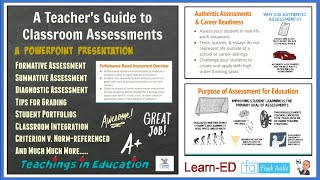 Assessments in the Classroom Education Conference amp Live Chat [upl. by Fredela403]