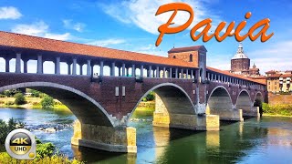 Pavia  Italy  A Winter Walking Tour From the Covered Bridge to The Station  4K  UHD [upl. by Zetram441]