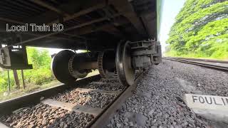 How wheels start for journey Hardinge Bridge in Bangladesh Local Train BD [upl. by Nytsuj517]