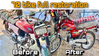 Full Restoration Motorcycle super star Old ruined Bike Restoration [upl. by Ashlen983]