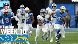 Detroit Lions vs Los Angeles Chargers  2023 Week 10 Game Highlights [upl. by Anailuy]