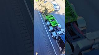 Army Tank vs AJC Heavy Haul on I75S Atlanta trucking [upl. by Halimaj]