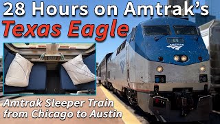 28 HOURS on the Amtraks Texas Eagle A Roomette on Amtraks LONGEST TRAIN  Chicago to Austin [upl. by Yenial]