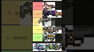 Terraria Hardmode Guns Tier List terraria shorts [upl. by Terb]