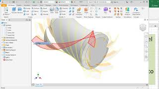 Globoid worm 3d modeling in Inventor for machining [upl. by Anaer]