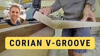 VGroove Corian Solid Surface Demonstration [upl. by Einattirb258]