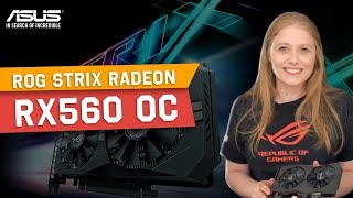 Placa de vídeo ASUS ROG STRIX RX560 Overclock Edition [upl. by Kciwdahc570]