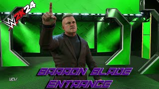 Barron Blade WWE 2K24 Entrance [upl. by Tnecnev639]