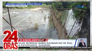 Tulay bumigay nang daanan ng 98 tao 26 estudyante sugatan  24 Oras [upl. by Trefor]