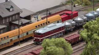 Wundervollle Modellbahn Anlage mit viel Güterverkehr  Modelleisenbahn amp Eisenbahnfreunde Halle [upl. by Esdras]