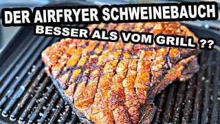 AIRFRYER Schweinebauch mit MEGA KRUSTE ganz einfach  Besser als vom Grill    The BBQ BEAR [upl. by Nawaj618]