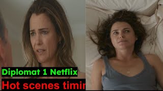 The Diplomat 1 hot scenes timing  Keri Russell hot  TNia Miller hot  Netflix series  kate hal [upl. by Linea]