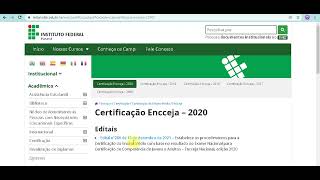 Instituto Federal do Paraná ENCCEJA certificado [upl. by Led]