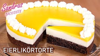 Eierlikör Sahne Torte  der Klassiker zu Ostern mit HaselnussSchokoBoden [upl. by Barden21]