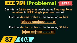 IEEE 754  Solved Problems Set 1 [upl. by Liscomb]