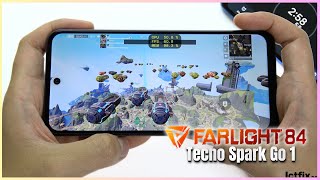 TECNO SPARK Go 1 Farlight 84 Gaming test  Unisoc T615 120Hz Display [upl. by Nanek]