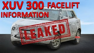 XUV300 FACELIFT LEAKED  Mahindra XUV300 Facelift Full Information  Car News  Antique Auto Car [upl. by Doownyl678]